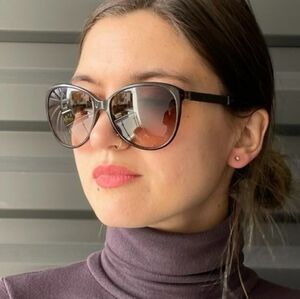 CHANEL Black and Brown Sunglasses 5351 Oversized Lenses